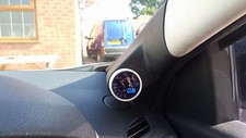 O/S PILLAR POD (fits 52mm gauge) for RENAULT MEGANE Mk2 ,TEXTURED BLACK