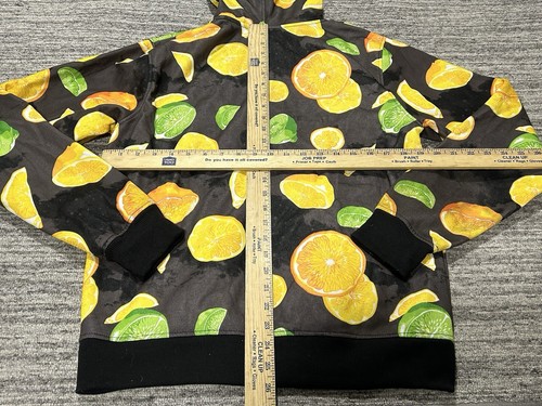 Southpole Hoodie Mens Medium Zip Up Sweatshirt Lemon Lime Mall Y2K 90s Skate - Picture 11 of 13