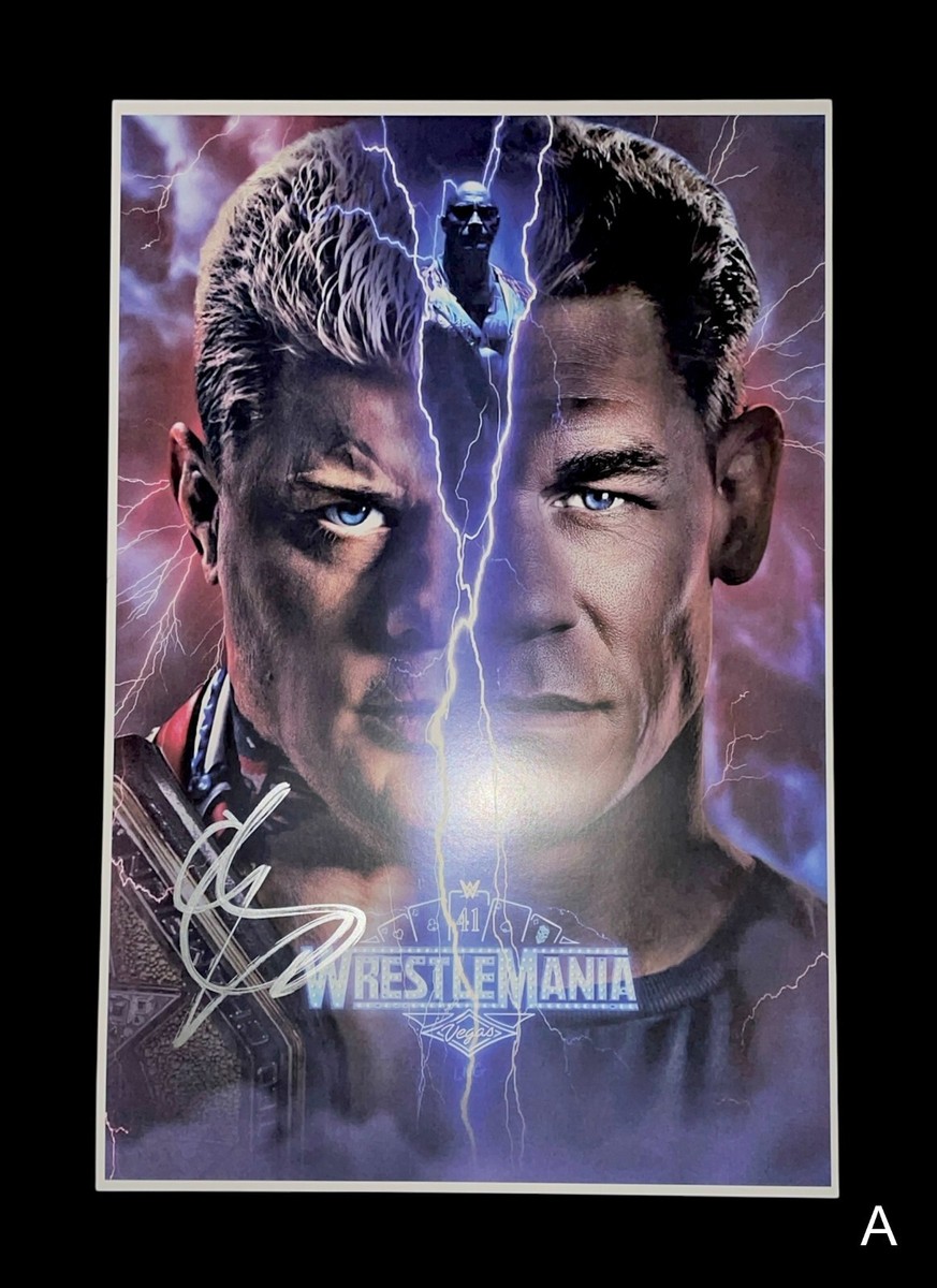 ●コーディ・ローデス●Cody Rhodes●サイン入ポスター●WWE WWE Cody Rhodes Autograph 8x10 Promo W/coa WrestleMania 40