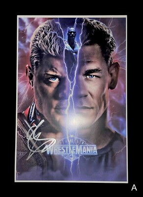 ●コーディ・ローデス●Cody Rhodes●サイン入ポスター●WWE CODY RHODES SIGNED 12x18 WWE WRESTLEMANIA 41 POSTER JOHN