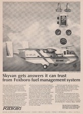 Aviation Print - Shorts Skyvan and Foxboro Fuel Management System (1969)