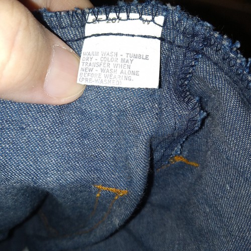 Jeans Levi's donna taglia 7 ST. Helena California studente lavaggio scuro NOS VINTAGE - Foto 14 di 14