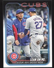 Lean On Me: Suzuki Aids Shota's Move  CC US205 Yellow 2024 Topps Cubs