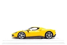 BBR Deluxe 1:18 Ferrari 296 GTB in Giallo Modena on White Leather Base (#1/5)