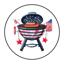 4th of July stickers labels tags envelope seals party favors bbq