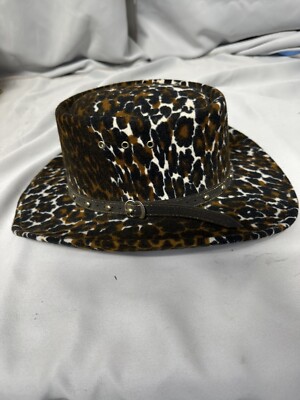 Cow Print Cheetah Cowboy Hat Women's Western Express, Cowboy