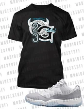 OG Chasing the Crown 23 Graphic Sneaker Sport Tee Shirt To Match J11 Low Cement