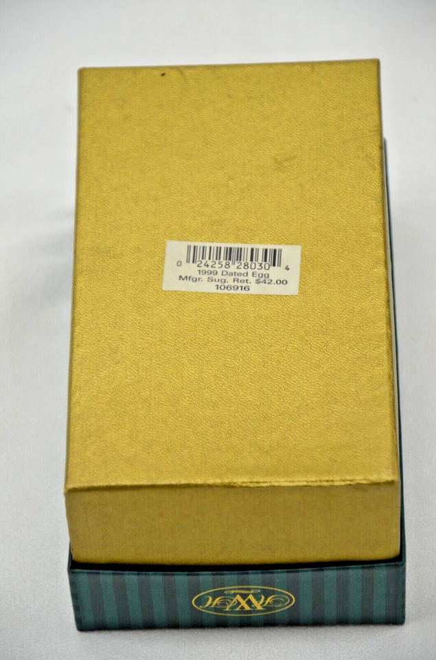 Waterford Holiday Heirlooms 106916 Annual Ornament Series Dated Egg