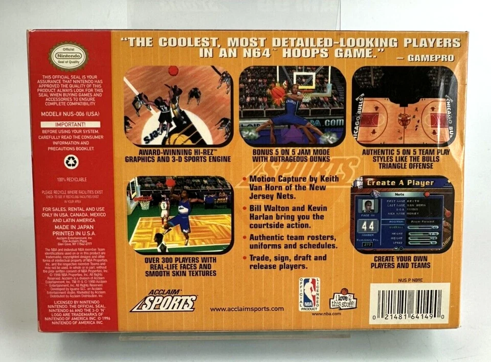 Nintendo 64 NBA Jam 99, New And Unsealed - Image 2 of 4