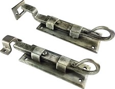 Antique Pewter Shoot Door Bolts Slide Action - Premium UK Quality