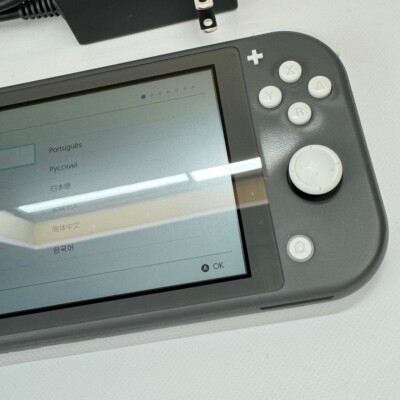 Refurbished Nintendo Switch Lite Gray Console & Charger with BOX 1