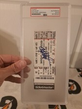 WRESTLEMANIA 34 RING SIDE TICKET SIGNED BY GOLDUST PSA/DNA SLABBED XXXIV AUTOED