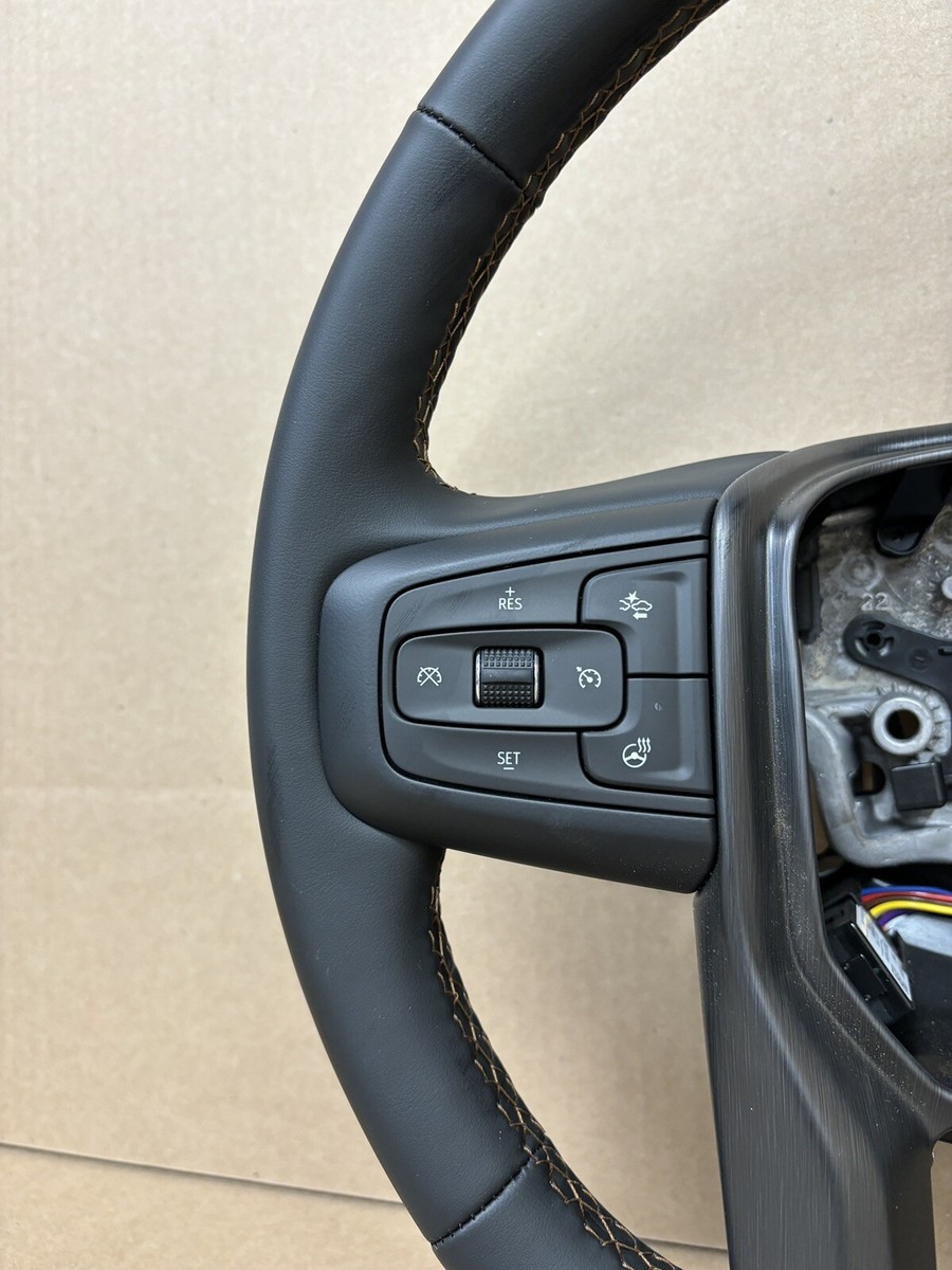 OEM GMC SIERRA 1500 2500 3500 HD 19-23 STEERING WHEEL JET BLACK 