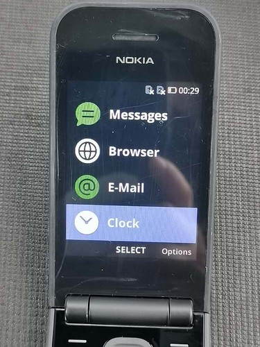 Classic Nokia 2720 Flip Phone 4G WiFi Unlocked microSDHC 4GB 512MB Bluetooth - Afbeelding 4 van 16