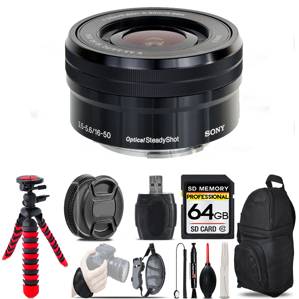 Sony E PZ 16-50mm f/3.5-5.6 OSS Lens - 64GB Special Kit | eBay