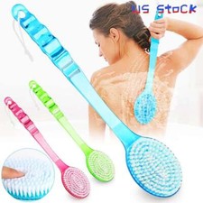Long Handle Shower Brush - Self Back Scrubber Body Exfoliator for Bath Brushes