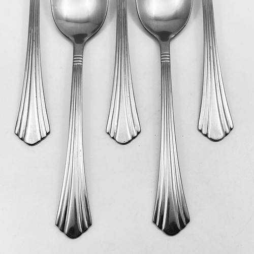 International Silver Symmetry Freemont Stainless Soup Spoons 5Pc Set - Picture 2 of 8