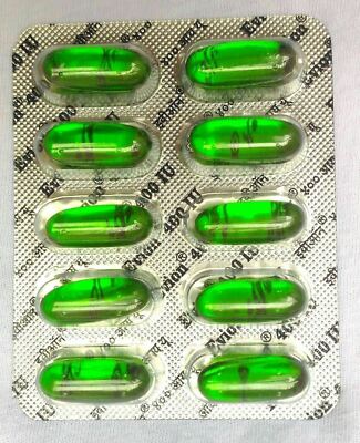 (50 Caps) Evion Capsules 400 For Vitamin -E For Skin Care | Free Shipping