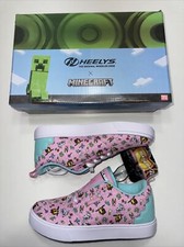 Heelys X Minecraft PRO 20 Mens Size 9 Skate Shoes Sneakers UK 8 Eur 42 Pink