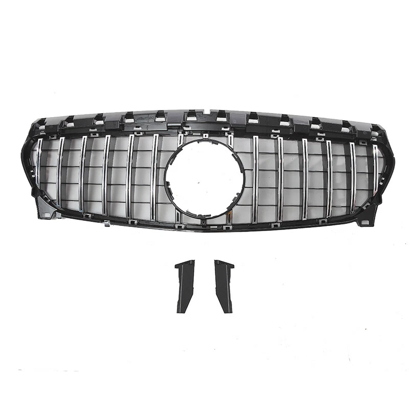 Chrome Front Grill For Mercedes Benz W117 CLA180 CLA200 CLA250 2013-2019 Grille Foto 2 de 4