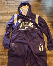 Kansas State Wildcats Nike Baseball Team Issued  Sweatshirt Pants Set #47 Large