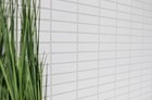 Stäbchen Mosaik Fliese Keramik weiß glänzend Fliesenspiegel Küche MOS24B-0101
