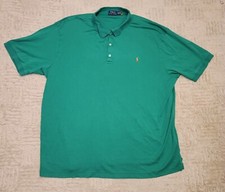 Polo Ralph Lauren Polo Shirt Men's 2XB Big Green Short Sleeve Casual