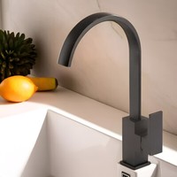 KüChenarmatur Schwenkbare Schwarz KüChen Wasserhahn SpüLtisch Einhandmischer