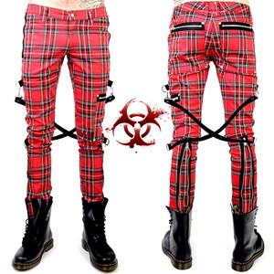 الالتهاب الرئوي أحد عشر تتآكل pantalones cuadros escoceses punk hombre -  adfiori.com