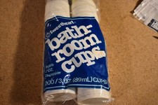 Vintage Sweetheart Bathroom Cups 200 Blue Starburst Retro Bathroom Set Prop