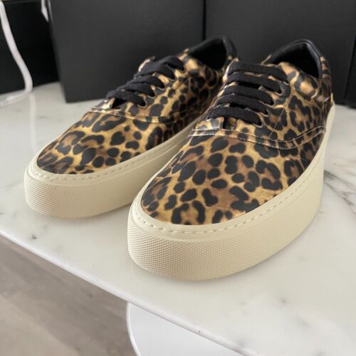 YSL Saint Laurent Herren Leder Turnschuhe, 689072 seidig Löwe/Mond Plus Tierdruck - Bild 13 von 27