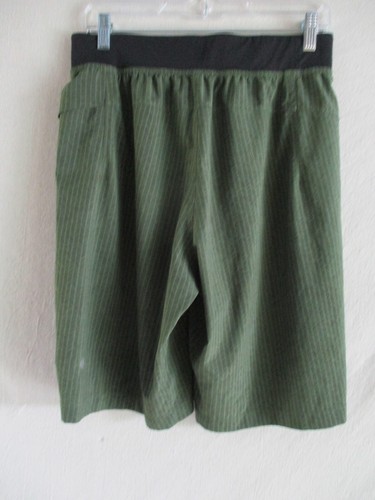 Lululemon EUC grün schwarz Fischgrät ungefüttert Fitness Yoga Shorts Medium - Bild 4 von 4