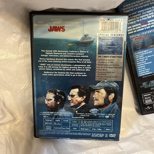 Jaws and Jaws 2 DVD's - 2 DVD Lot Roy Scheider, Richard Dreyfuss and Robert Shaw - Picture 5 of 6