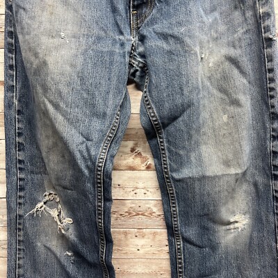 ②サイズL 廃盤希少 新品Levi’s vintage clothing 559 Levi's 559 Men Relaxed Straight Leg Vintage Used Jeans Holey