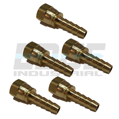 Pack De 5 Raccords Pivotants Laiton Double Siège – 1/4" ID Tuyau X 5/16" 45° SAE/37° JIC, Femelle