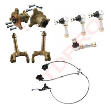 Front Steering Spindle Brake Caliper Tie Rod for Go Kart Quad ATV 110/125/150cc