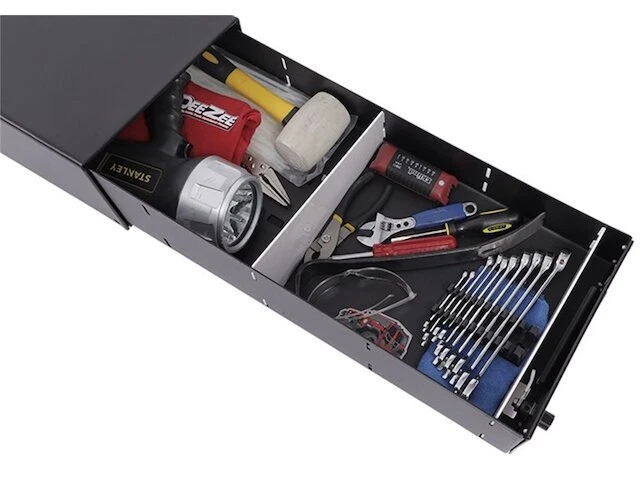 Caja de almacenamiento debajo del asiento para Chevy GMC Silverado 1500 Sierra 2500 HD 3500 VM66R1 Foto 4 de 4