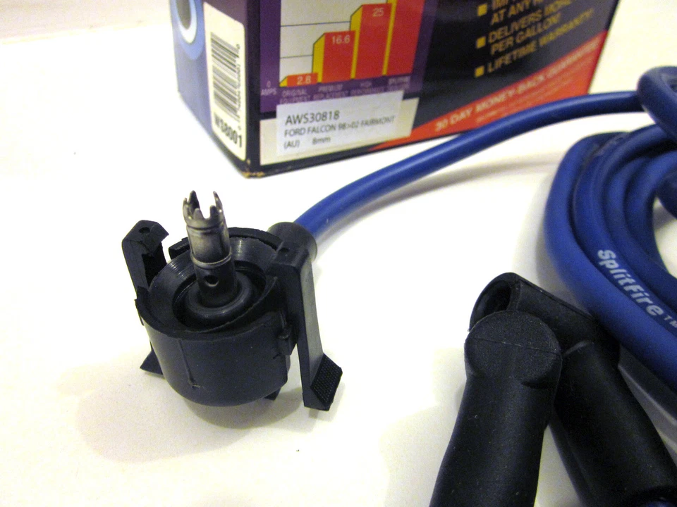 Splitfire Twin Core 8mm Ignition Spark Plug Leads Fits Falcon AU V8 XR8 II III - Image 2 of 3