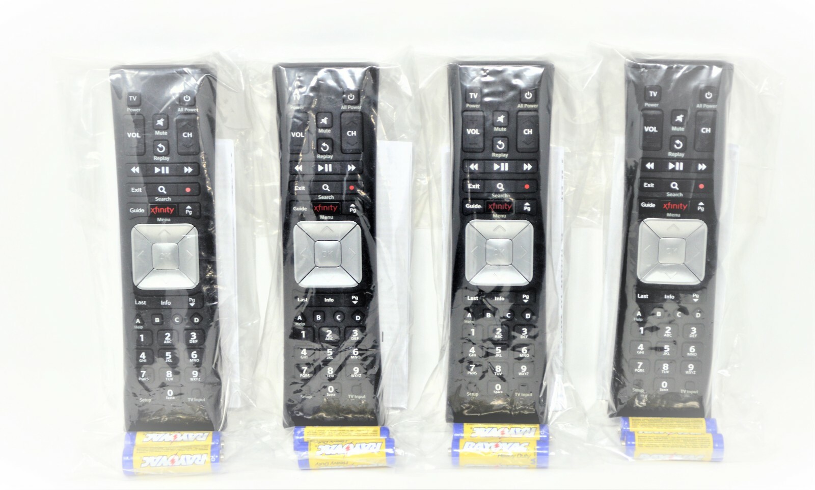 Lot of 50 Xfinity Comcast XR5 RF Remote Control w Batteries Instruction