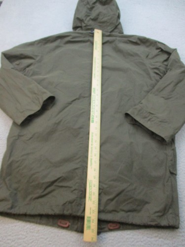 Nautica Jacket Men's Medium Parka Coat Green Full Zip Hooded Fisheries Wildlife - Picture 9 of 9