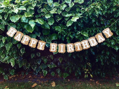 Custom Happy Birthday Bunting Banners Card Photo Prop - Party Venue Decoration - 第 1/4 張圖片