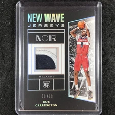 2024-25 Noir BUB CARRINGTON New Wave Jerseys Rookie Patch Relic 98/99
