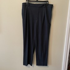 Vince Wool Blend Pull On Pants Womens Size Large Dark Gray Minimalist Luxury