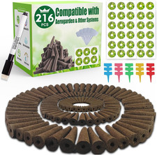 216 Pcs Seed Pods Kit for Aerogarden, Grow Sponges for Hydroponics Growing Syste 0.25 per gallon