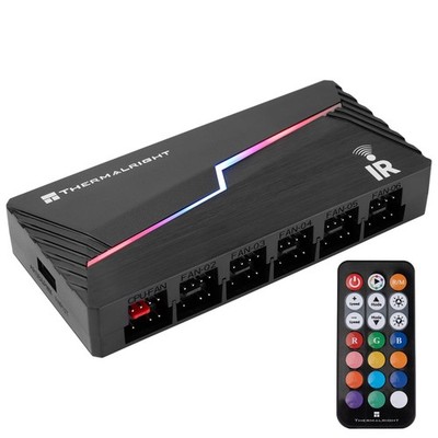 Thermalright ARGB and Fan HUB X12 IR Black Hub Controller Support 12 White 