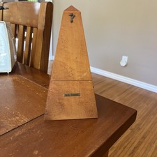 Vintage SETH THOMAS Wood Metronome De Maelzel 6308 No 8 WORKS FREE SHIPPING