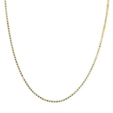 .5mm Box Link Chain 16.25" Necklace 10k Yellow Gold 2.36 Grams