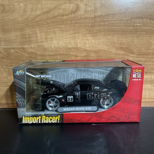 JADA TOYS 2002 Nissan Silvia S15 Black 1:24 scale Import Racer 