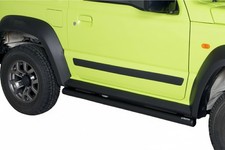 Schwellerrohre SCHWARZ ohne Tritt für Suzuki Jimny GJ HJ 18- Edelstahl Ø63mm TÜV