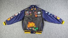Bobby Labonte Lucky Charms NASCAR Jacket Size L JH Design Vintage Racing